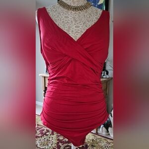 Sea Level Australia Eco Essentials One-Piece Red Swim Suit - US Size 10